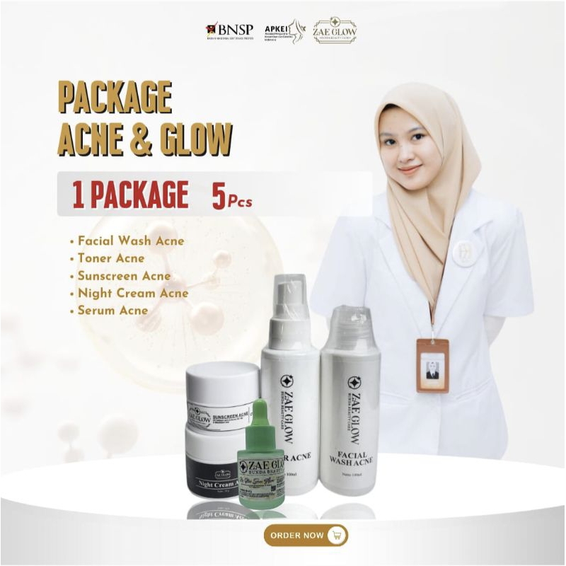 ZAE GLOW - Paket acne premium (tanpa serum)