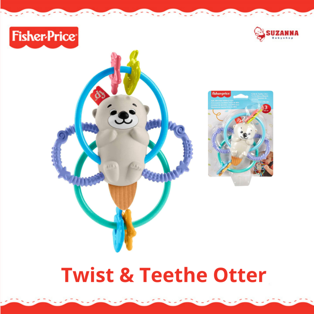 Fisher-Price Twist & Teethe Otter - Gigitan Bayi