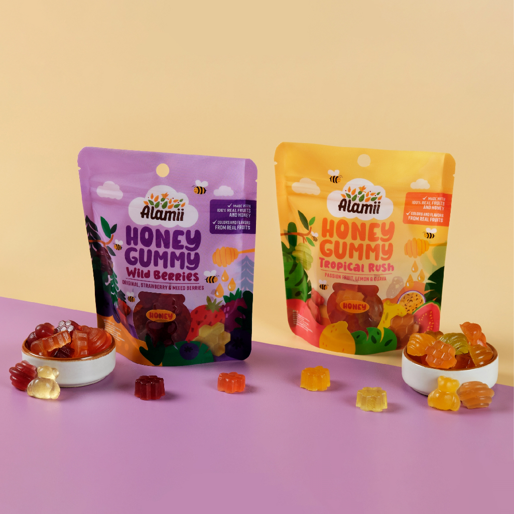

Alamii Snack Cemilan Atau Snack Bayi & Anak Sehat 40gr Alamii Honey Gummy Healthy