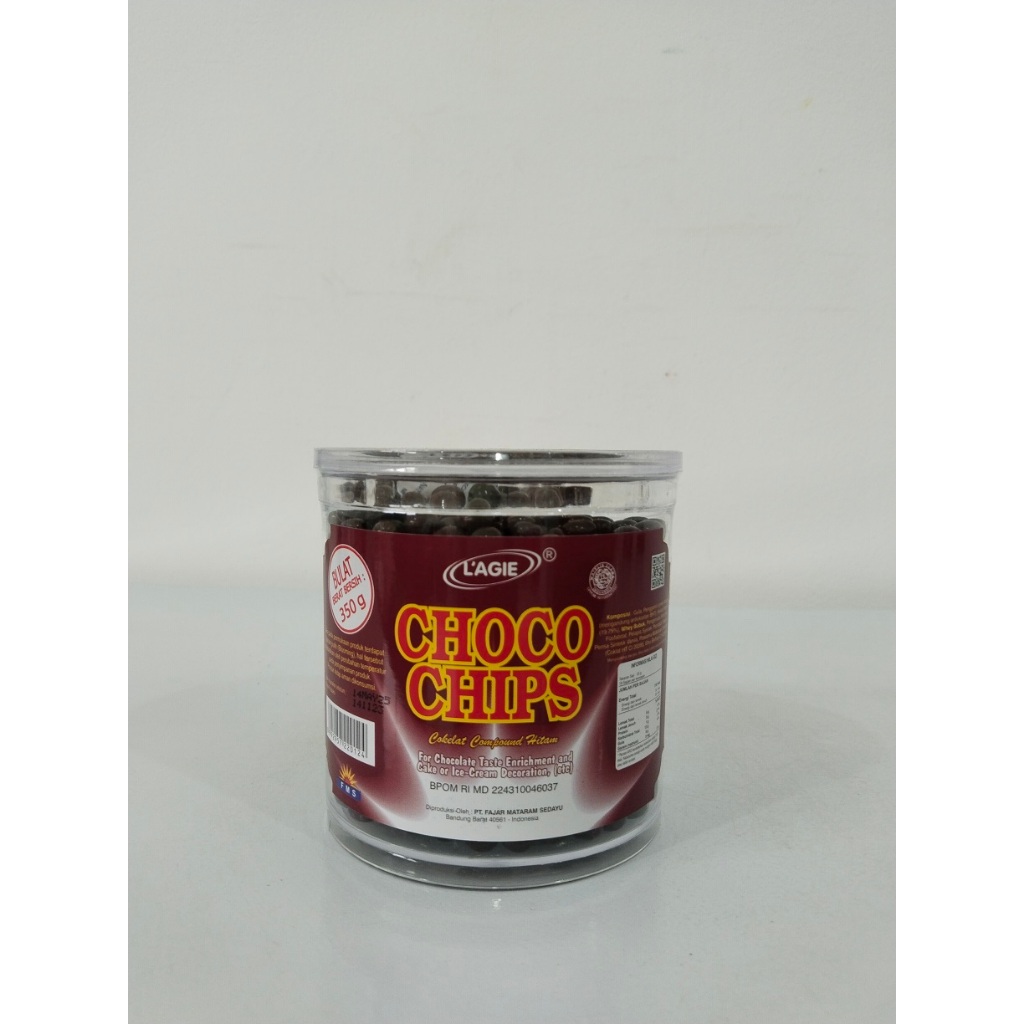 

L'AGIE Choco Chips Bulat Hitam 350Gram