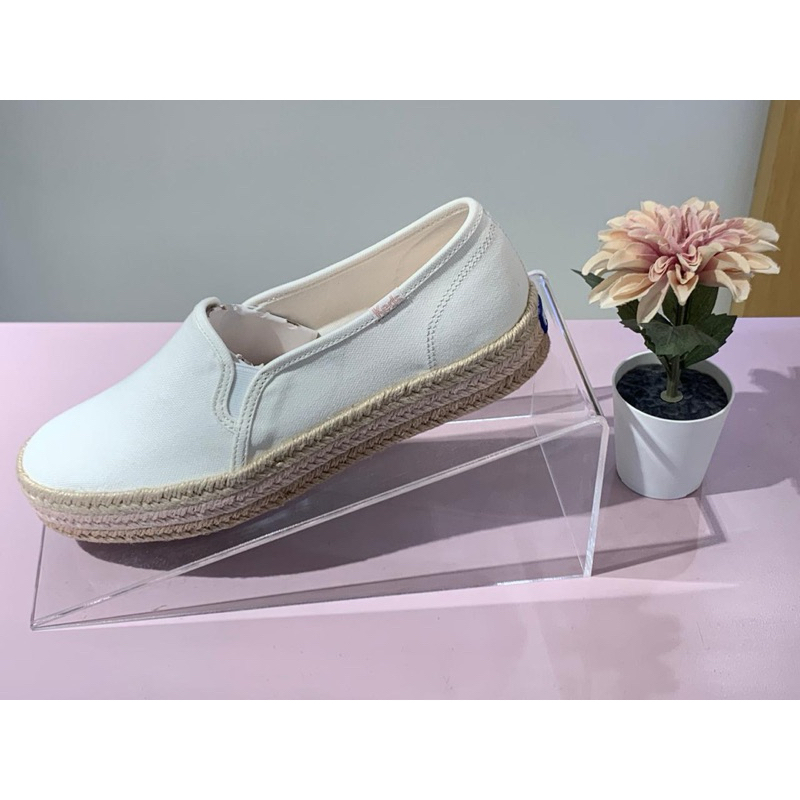 KEDS-TRIPLE DECKER JUTE FOXING WHITE