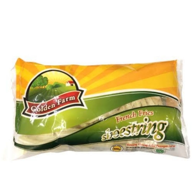 

Golden Farm Kentang Goreng Shoestring / French Fries Shoestring | Berat Bersih 500gr