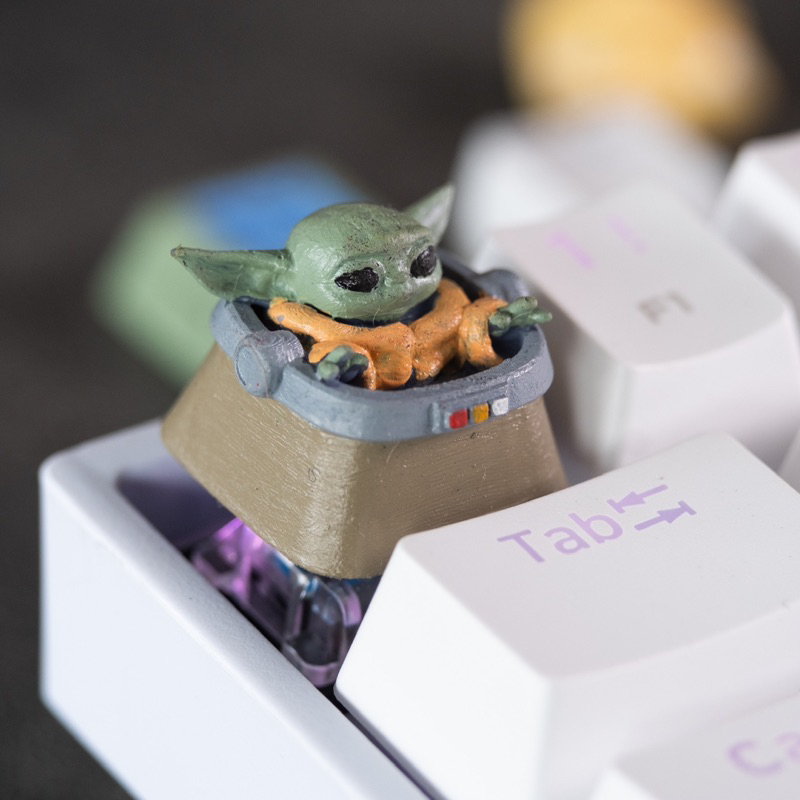 Keycap Keycaps Artisan Baby Yoda - Mechanical Keyboard