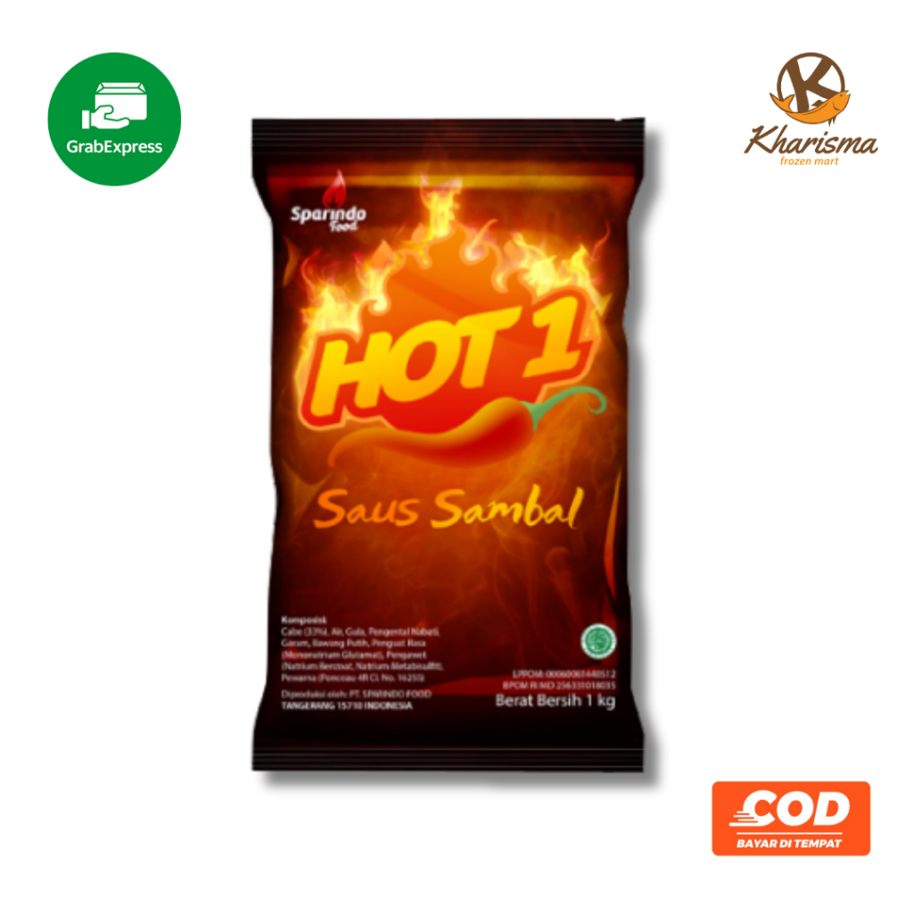 

Hot1 Saos Sambal Pedas 1kg Kharisma Frozenmart