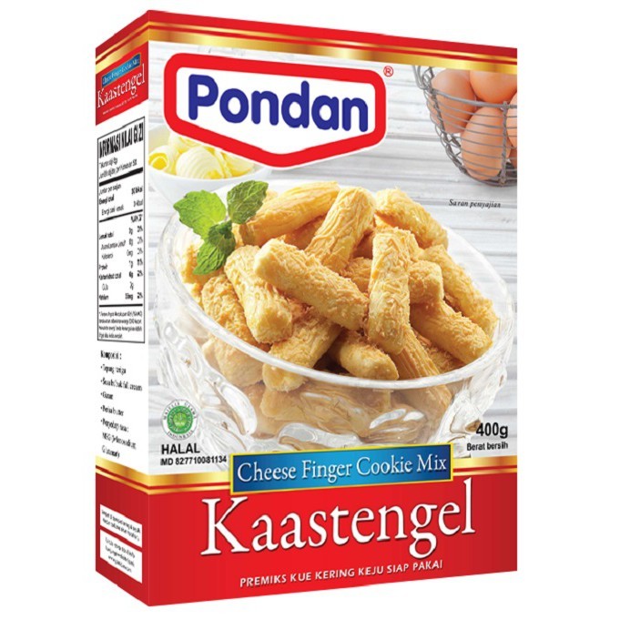 

Pondan Kaastangel 400g Cheese Finger Cookie Mix
