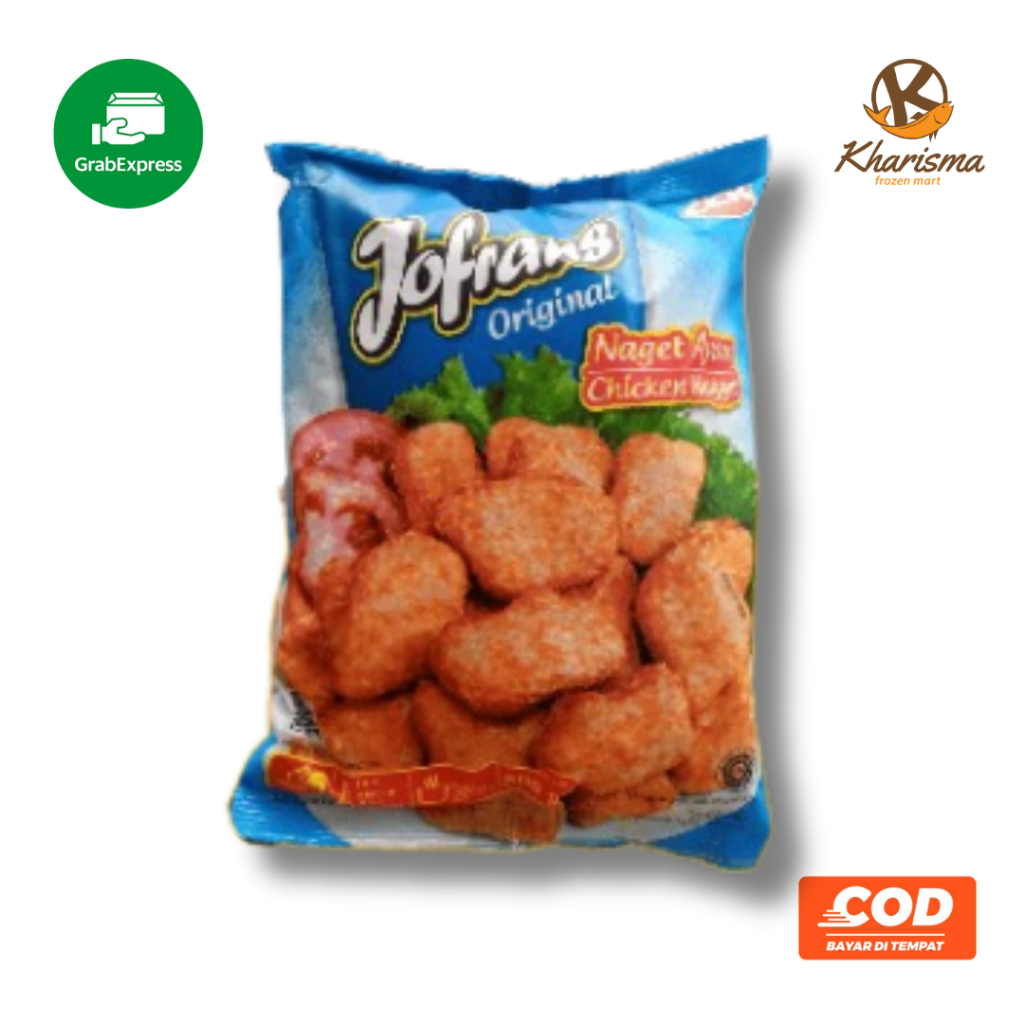 

Jofrans Nugget Kanzler Crisy 1kg Cemilan Frozen Food (Khusus Padang)