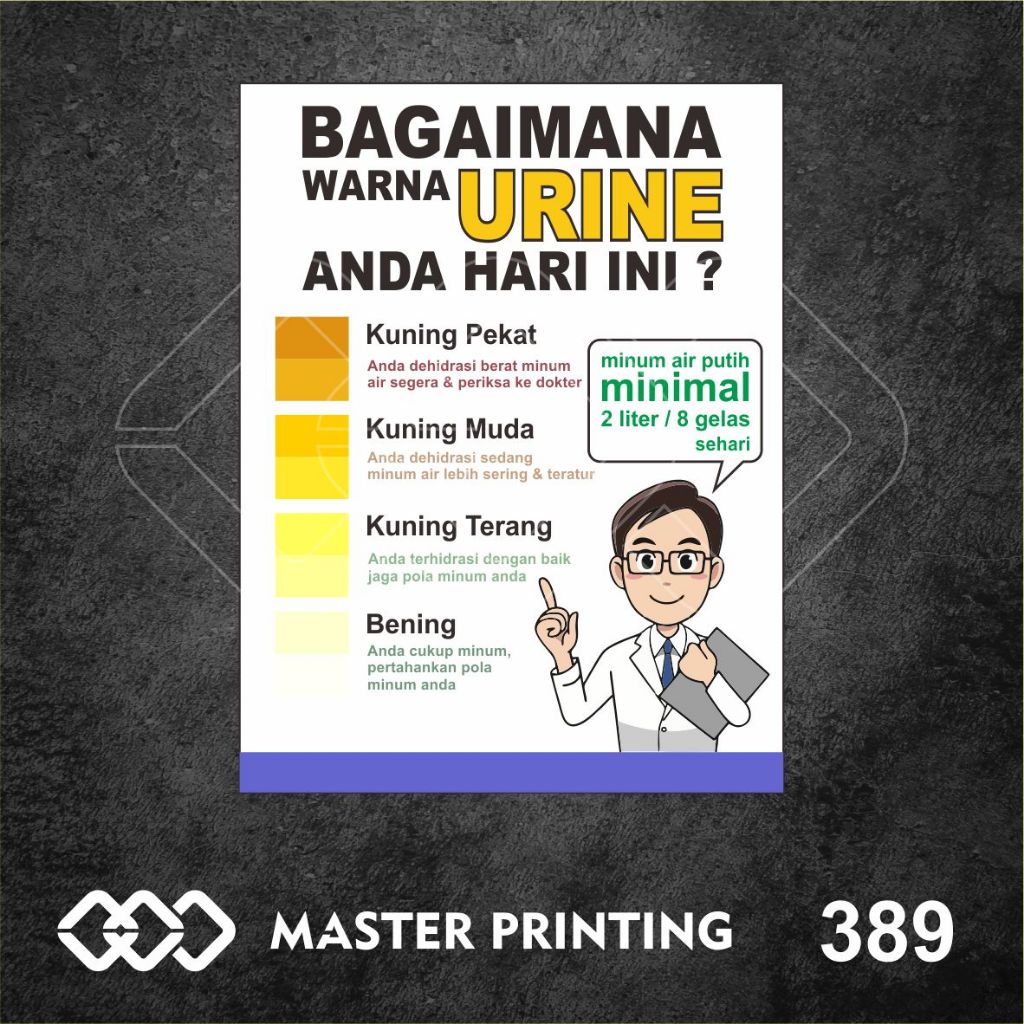 

389 - Stiker Bagaimana Warna Urine Anda Hari Ini, Sticker Vinyl, Tahan Air, Termurah, Bisa Custom