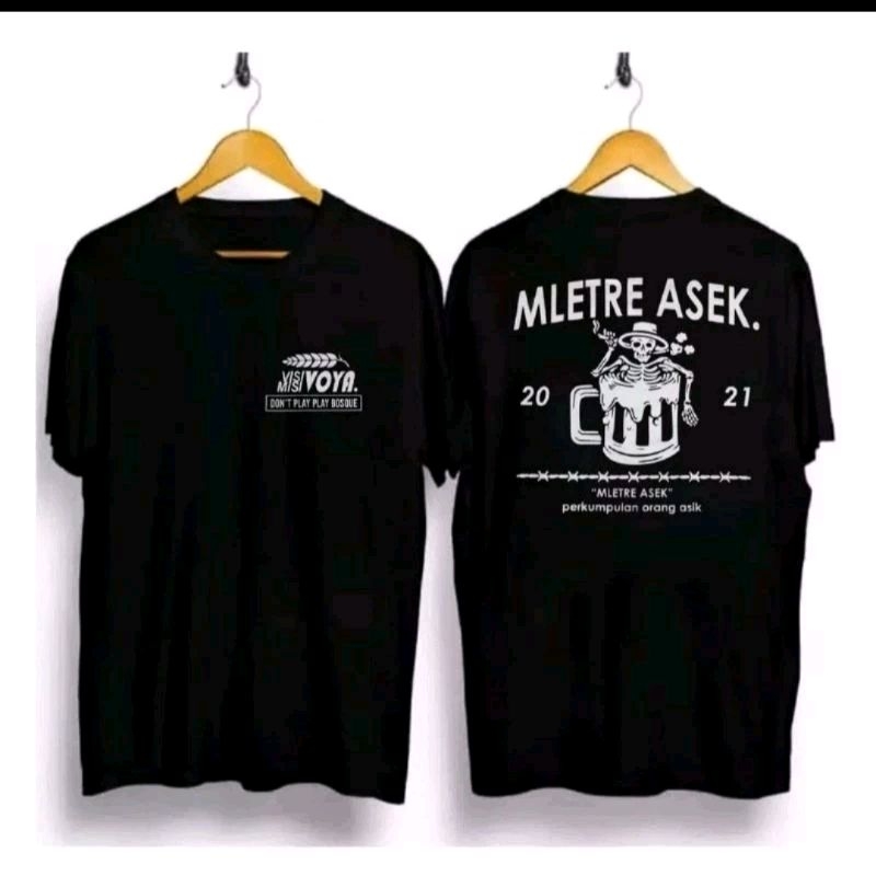 KAOS MLETRE ASEK / KAOS PRIA WANITA / KAOS DISTRO MURAH / KAOS KONVEKSI
