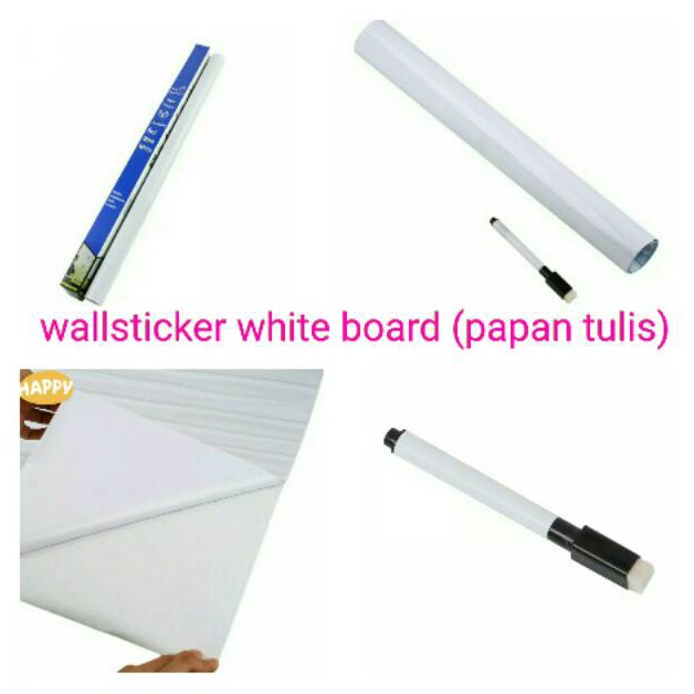 

el baru Wallstiker White bar pengganti papan tulis ukuran 45mx2meter LW