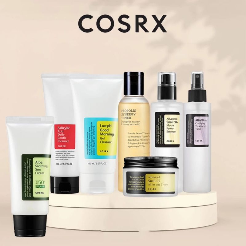 COSRX Advanced Snail 92 All in One Cream, Snail Mucin 96 Power Essence Serum, Low pH Good Morning Cl