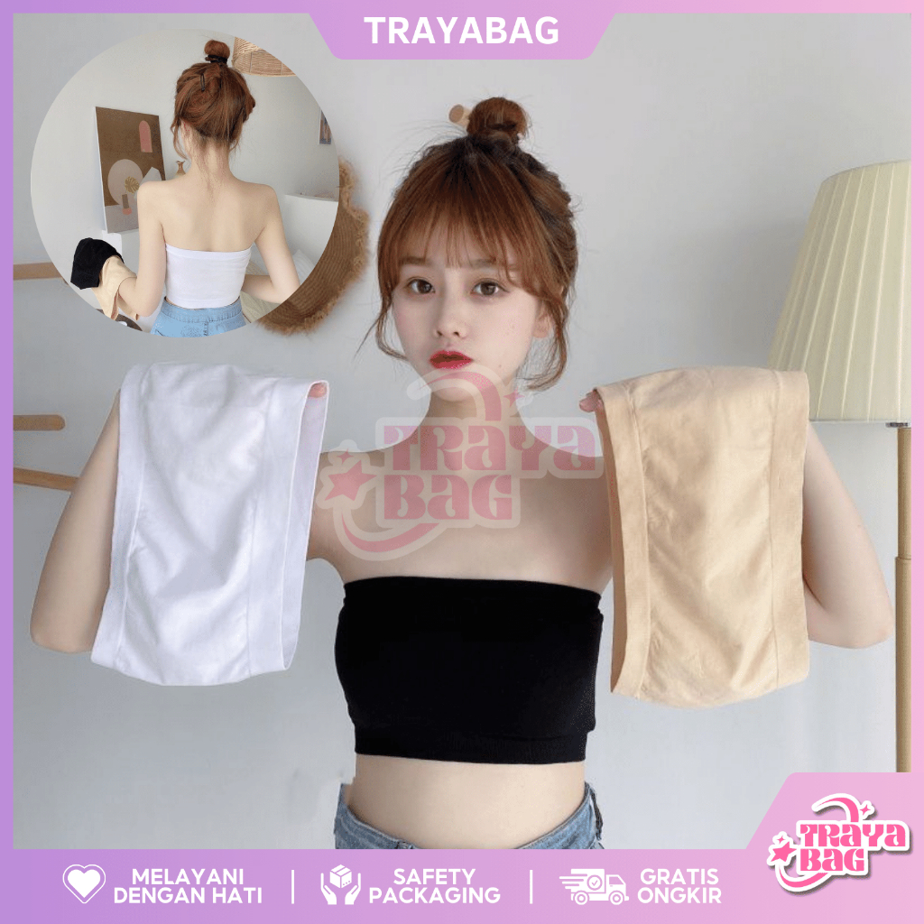 Kemben Seamless Traya 6459 Wanita Tanpa Tali Anti Slip Bra Sport Tanpa Busa Pakaian Dalam Wanita Sex