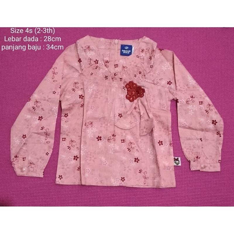 Kemeja Anak Perempuan Size 4s Disney That Donald - Rodeo Junior