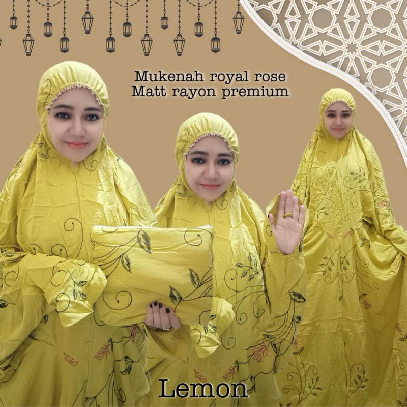 MUKENA RAYON TERUSAN MOTIF BUNGA