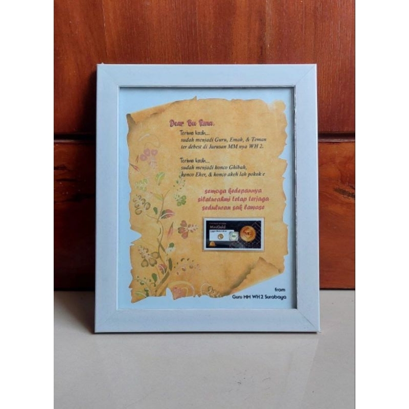 Kado Pigura Logam Mulia - Hadiah Emas Kekinian