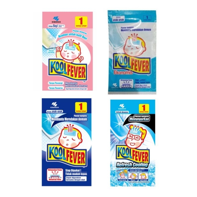 KOOL FEVER Plester Kompres Bayi/anak/dewasa KoolFever