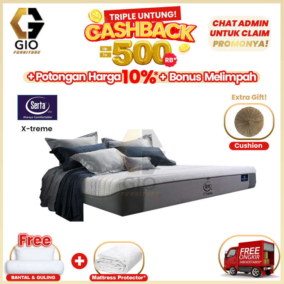 Kasur Serta Xtreme / Serta Springbed Xtreme (Hanya Kasur)
