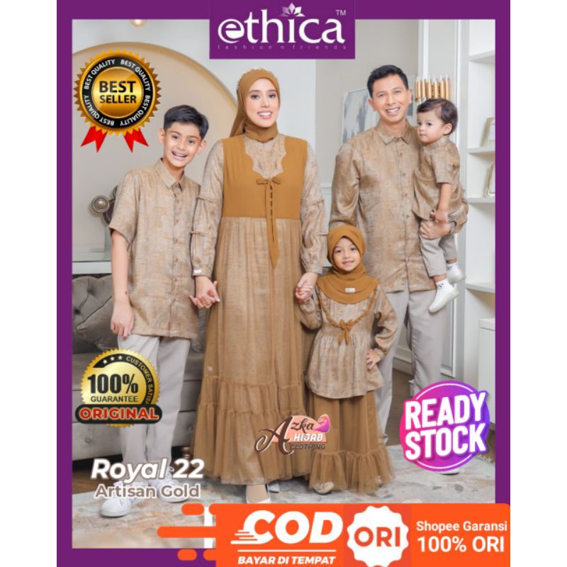 SARIMBIT ETHICA ROYAL 22 ARTISAN GOLD / SARIMBIT ETHICA 2024 / BAJU COUPLE KELUARGA / BAJU MUSLIM CO