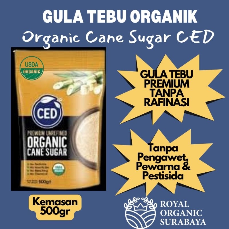 

Gula Tebu Organik Kemasan 500gr, Tanpa Pewarna,Pengawet & Pestisida