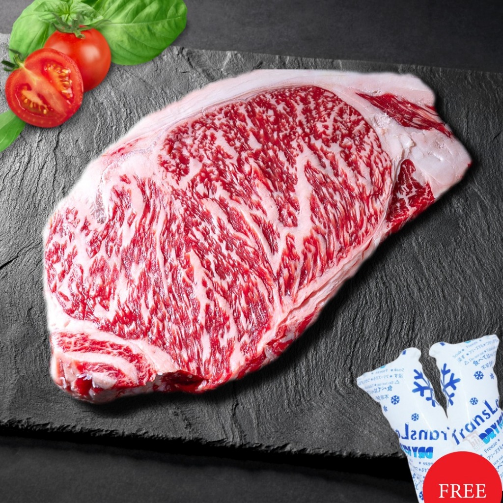 

Japanese Wagyu Beef Sirloin A5 Steak 1cm 200gr