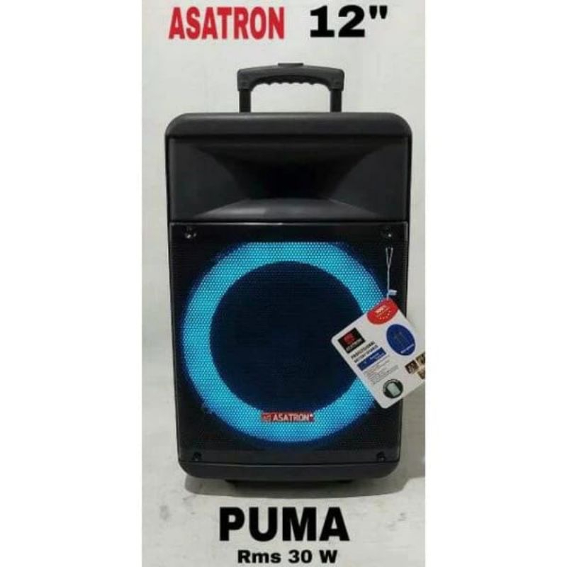 speaker asatron puma 12 inci speaker portable