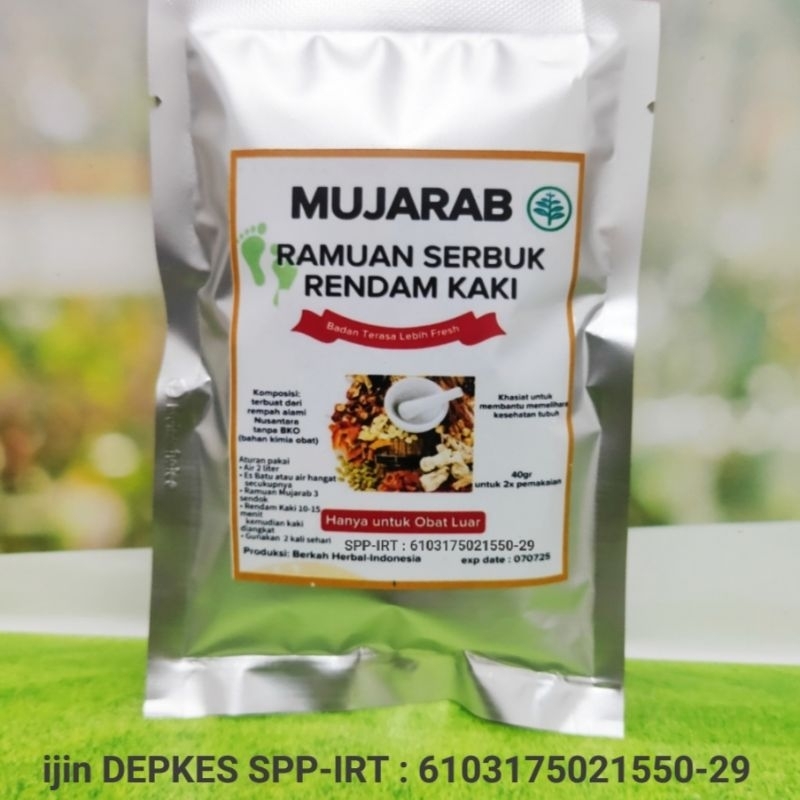 Mujarab serbuk refleksi rendam kaki rempah dayak jawa ramuan