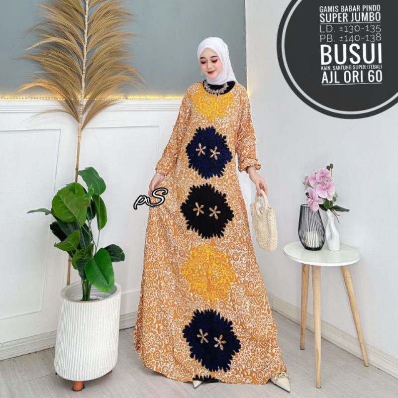 Gamis Klok Cap Babar Pindo Super Jumbo