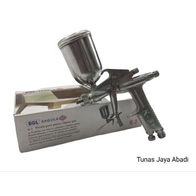 Spray Gun K-3 Tabung Atas / SAGOLA