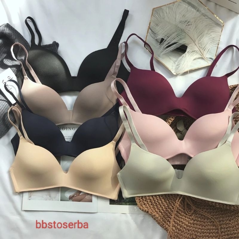 Half cup Hot sale Bra Model Seamless Tanpa Kawat Seamles