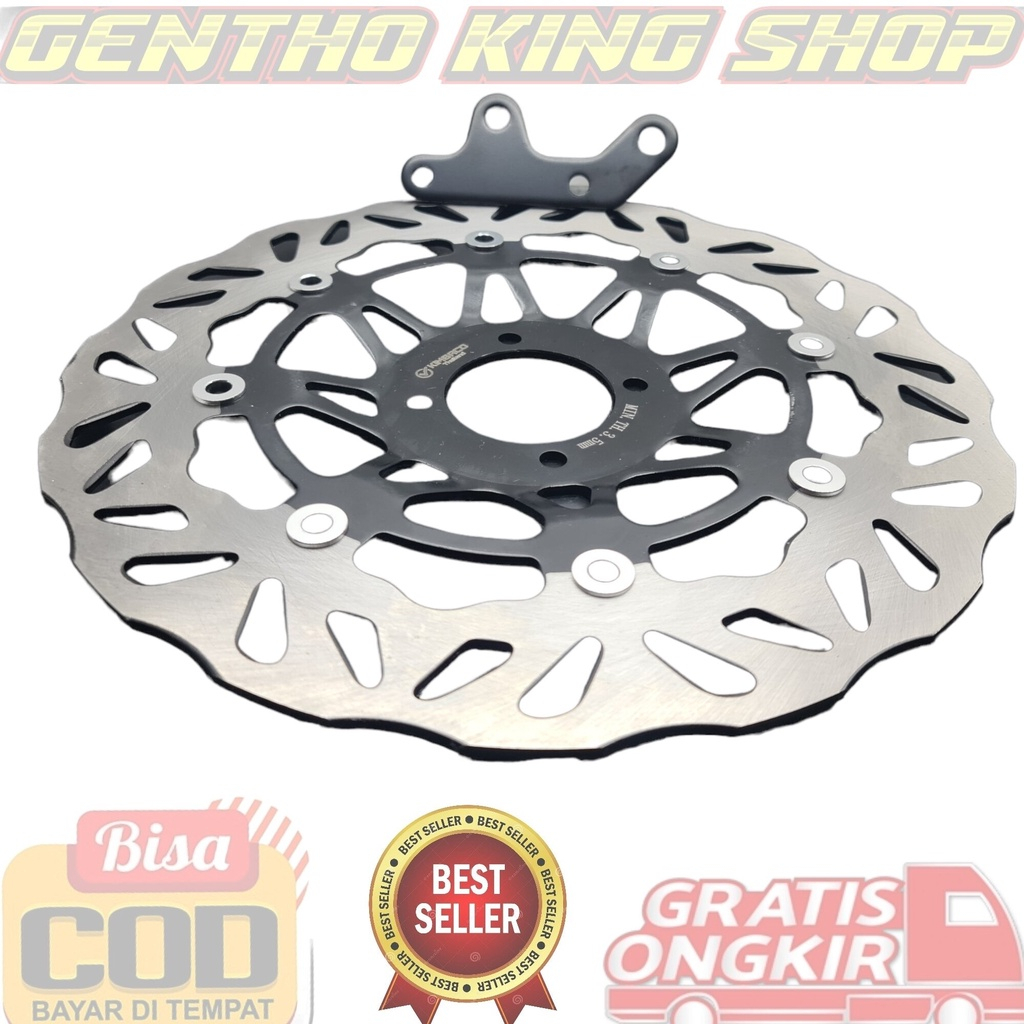PIRINGAN DISC CAKRAM MODEL PSM TDR DAYTONA RX KING 300 MM PLUS BREKET