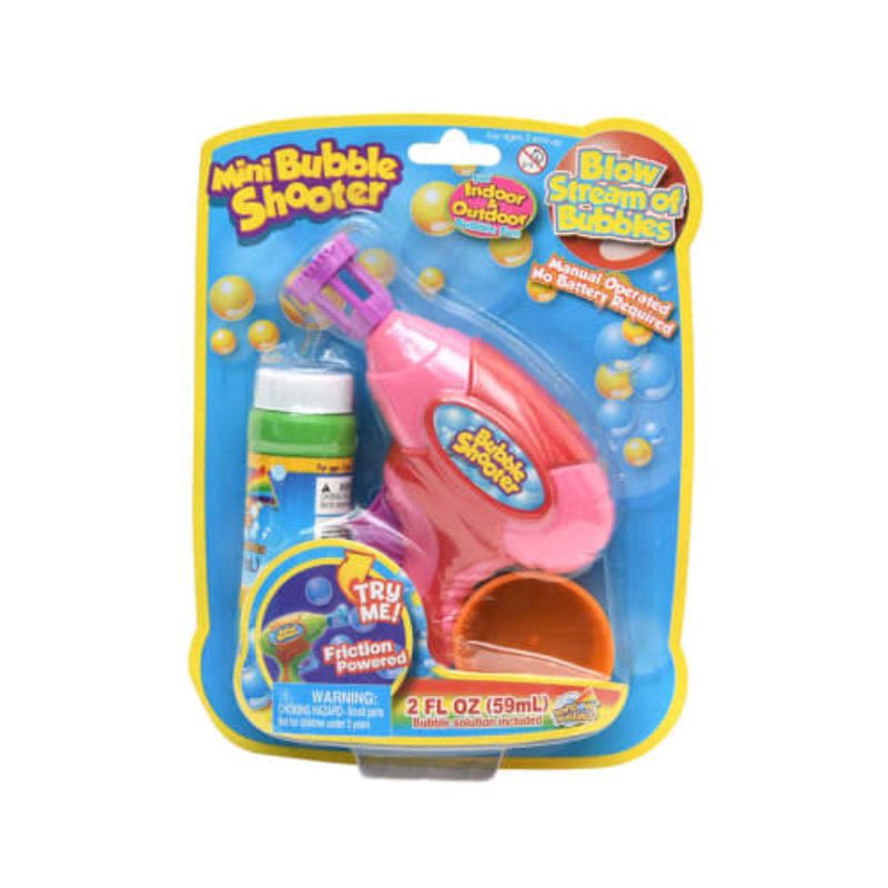Rainbow Bubbles Mainan Gelembung Mini Bubble Shooter