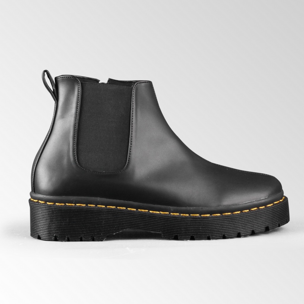 Chelsea Series 36-41 Sepatu Boots Slip-On Wanita Formal Docmart (Hak 4cm)