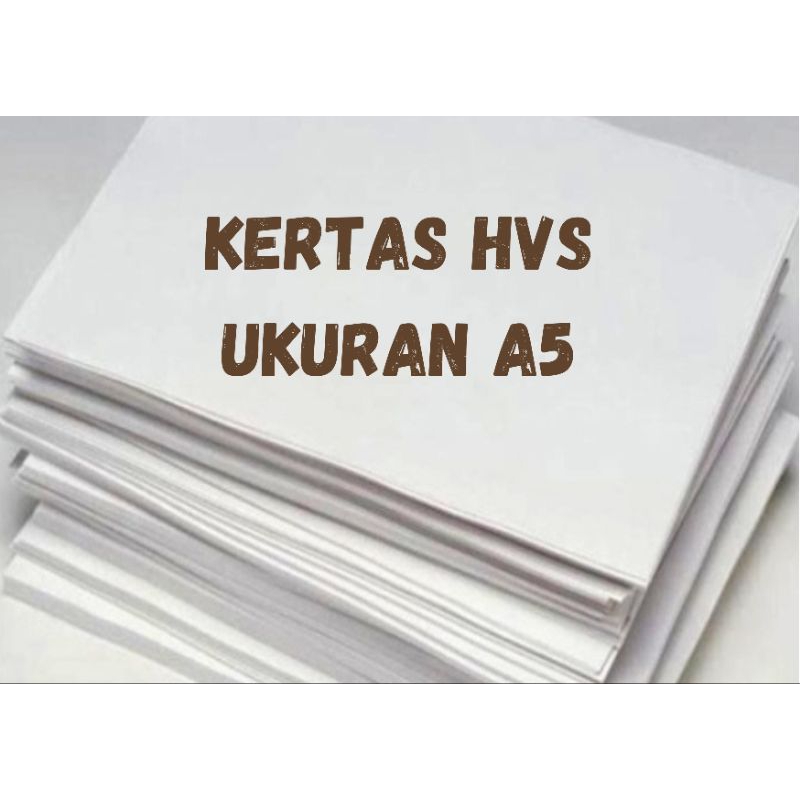 

(50 LEMBAR) Kertas HVS A5 Termurah 70GSM | 75GSM | 80GSM