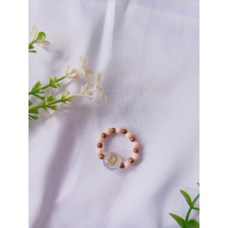 Cincin Manik Huruf Inisial/Cincin Manik Lucu/Cincin Inisial