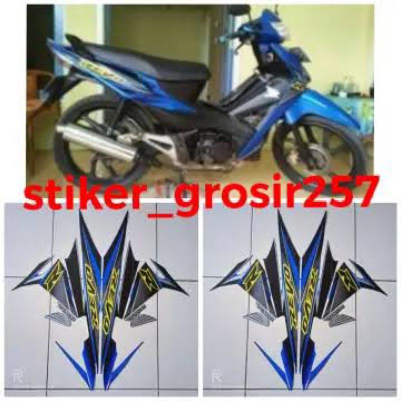 stiker stripping logo emblem Honda revo lama old