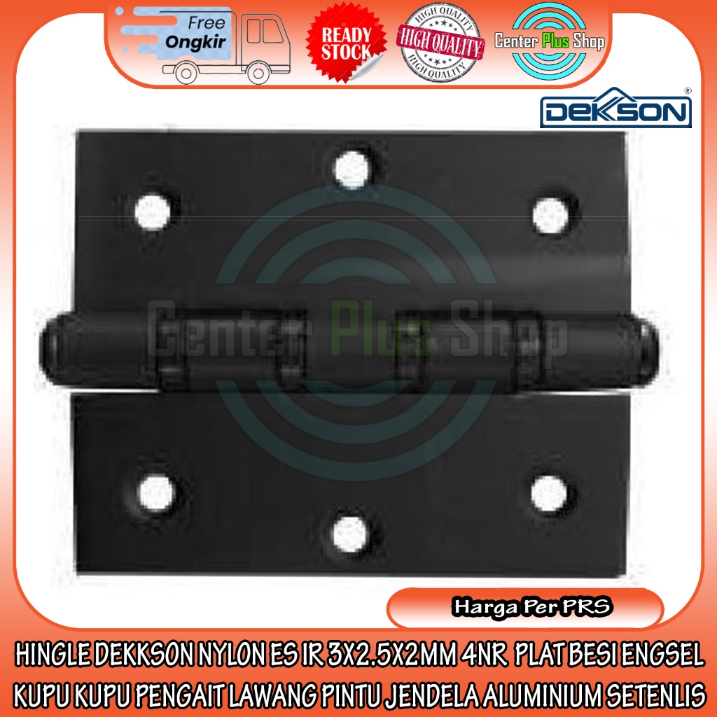 HINGE DEKKSON NYLON ES IR 3X2.5X2MM 4NR NA PLAT BESI ENGSEL KUPU KUPU PENGAIT LAWANG PINTU JENDELA A