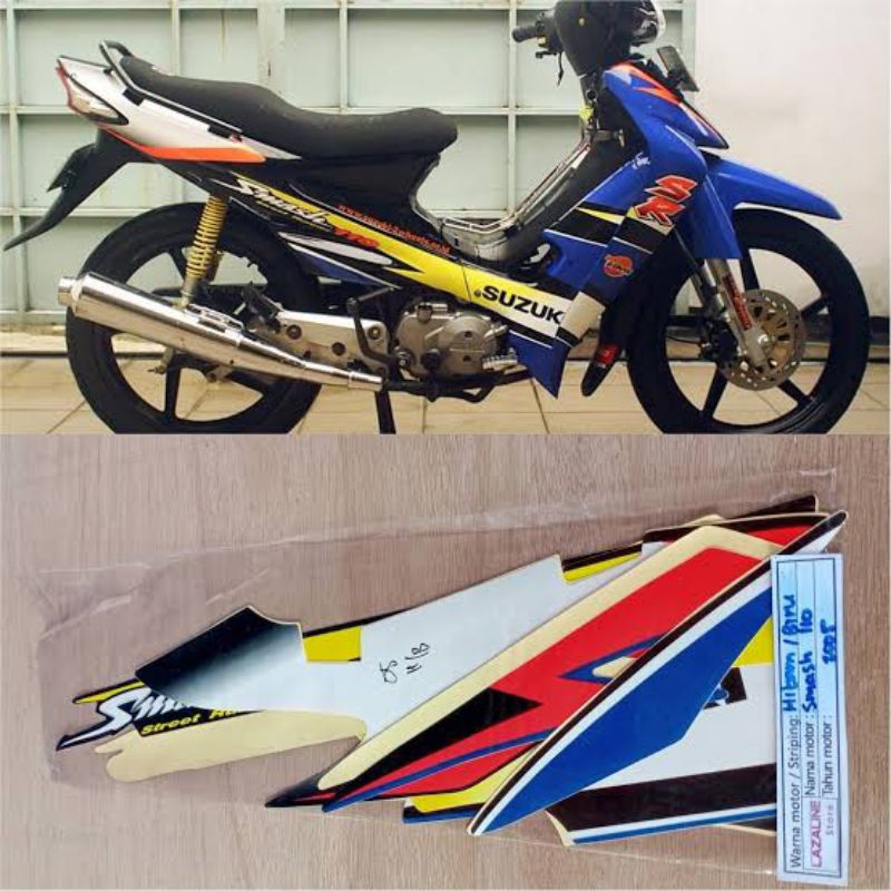 stiker stripping striping Suzuki smash 110