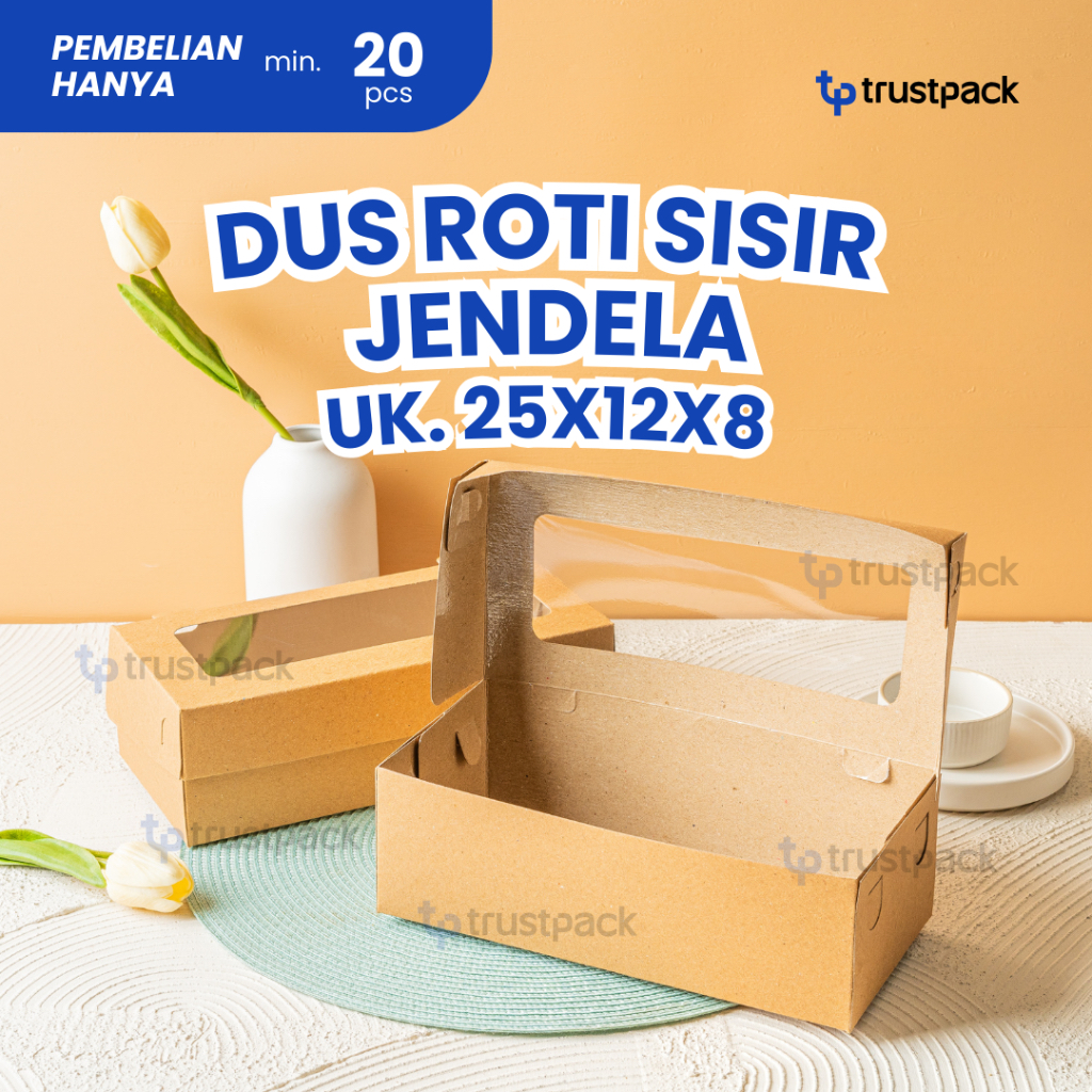 

Dus Kraft 25x12x8 Laminasi // dus roti sisir/ bolu gulung/ pastry cake