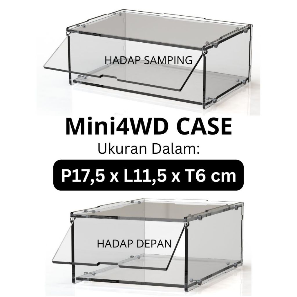 Display Box Kotak Akrilik Tamiya Mini 4WD Stackable