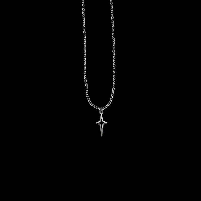 Kalung Rantai Pria Bintang Stainless Steel Anti Karat - Kalung Pria Stainless Steel Anti Karat