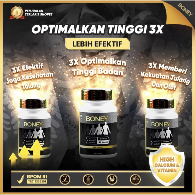 [ TERLARIS ] Peninggi Badan Boney | Suplemen Peninggi Badan[ TERLARIS ] Peninggi Badan Boney | Suple