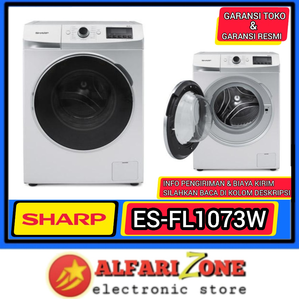 SHARP ESFL1073W Mesin cuci sharp 7kg front loading