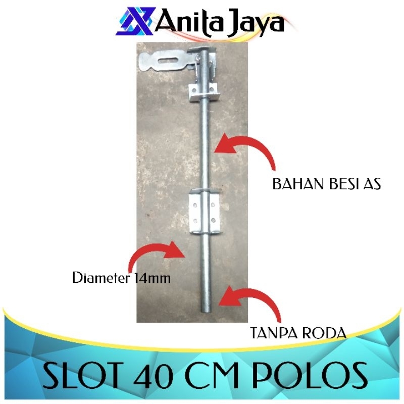 slot 40cm grendel slot pintu gerbang pintu garasi
