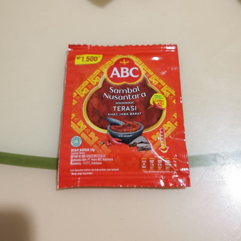 

ABC Sambal Nusantara Sachet || Sambal Terasi Khas Jawa Barat 18 gram