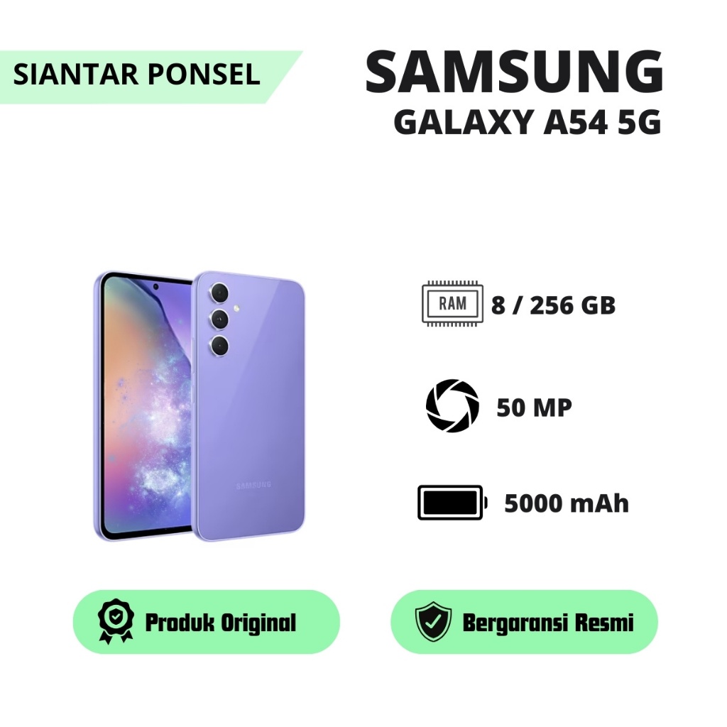 Samsung galaxy A54 5G 8/128GB 8/256GB garansi resmi