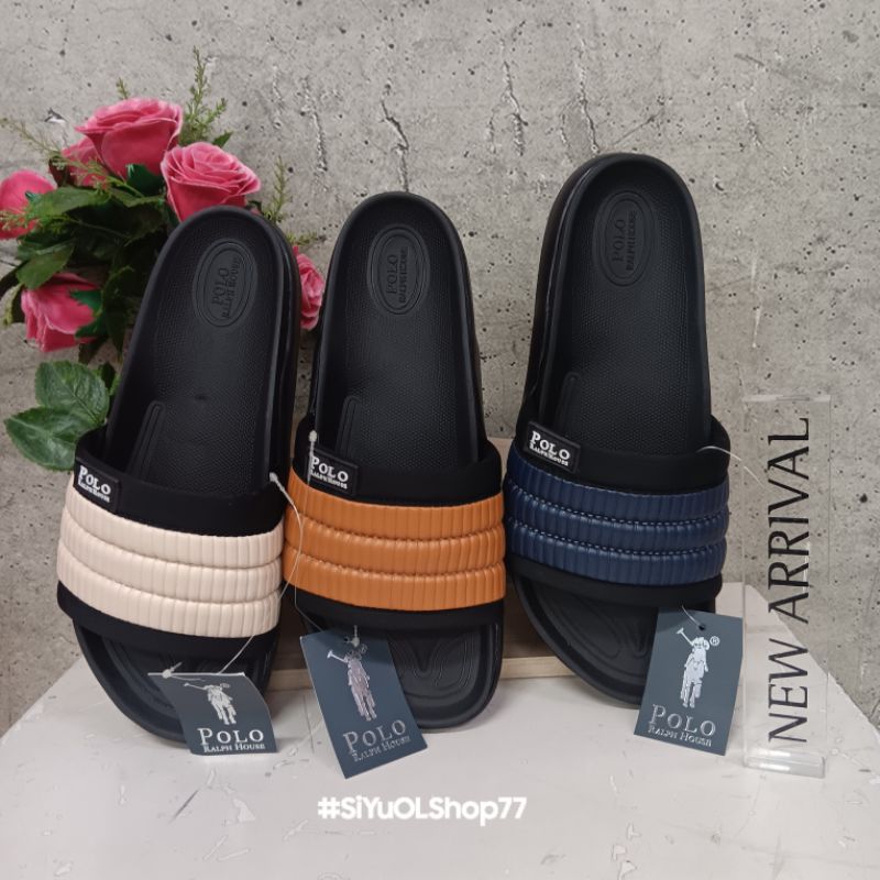 【COD/100% Original/Art CAMARO 04】Polo Ralph House Sandal Pria/Sandal Casual Pria/Sandal Slop/Sandal 