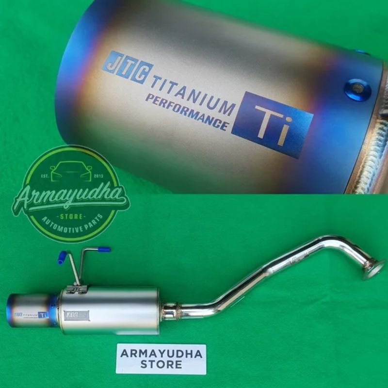 knalpot muffler JTC Titanium HP2 Big Size Honda City Hatchback RS