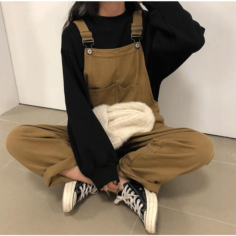 Overall Jumpsuit Mode Loose Longgar Korea Fashion