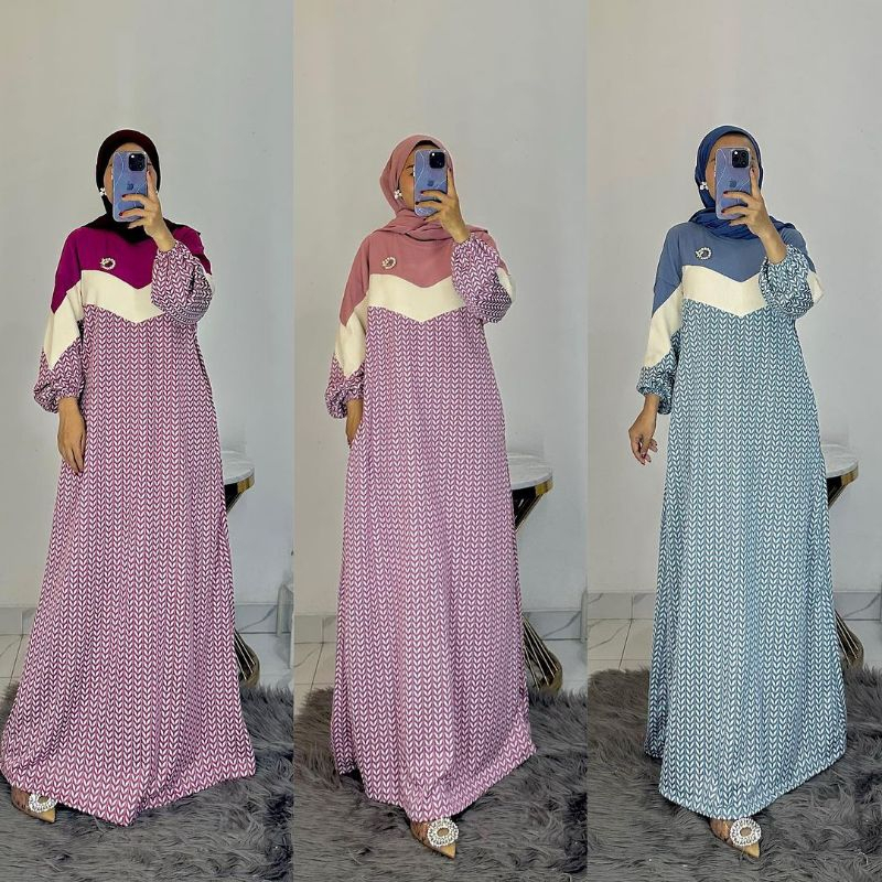 Gamis Knit Terbaru / Gamis Rayon Terbaru / Gamis Crinkle Terbaru / Gamis Jumbo Terbaru / Midi Dress 