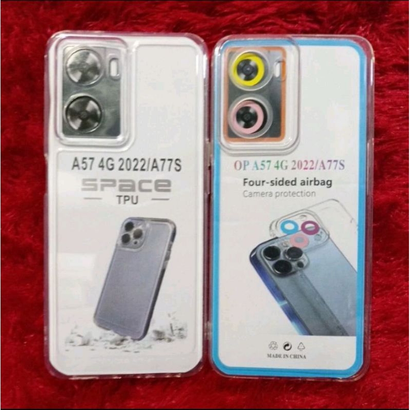 SLIKON BENING TRANSPARAN OPPO A77S CASING BENING TRANSPARAN PELINDUNG CAMERA