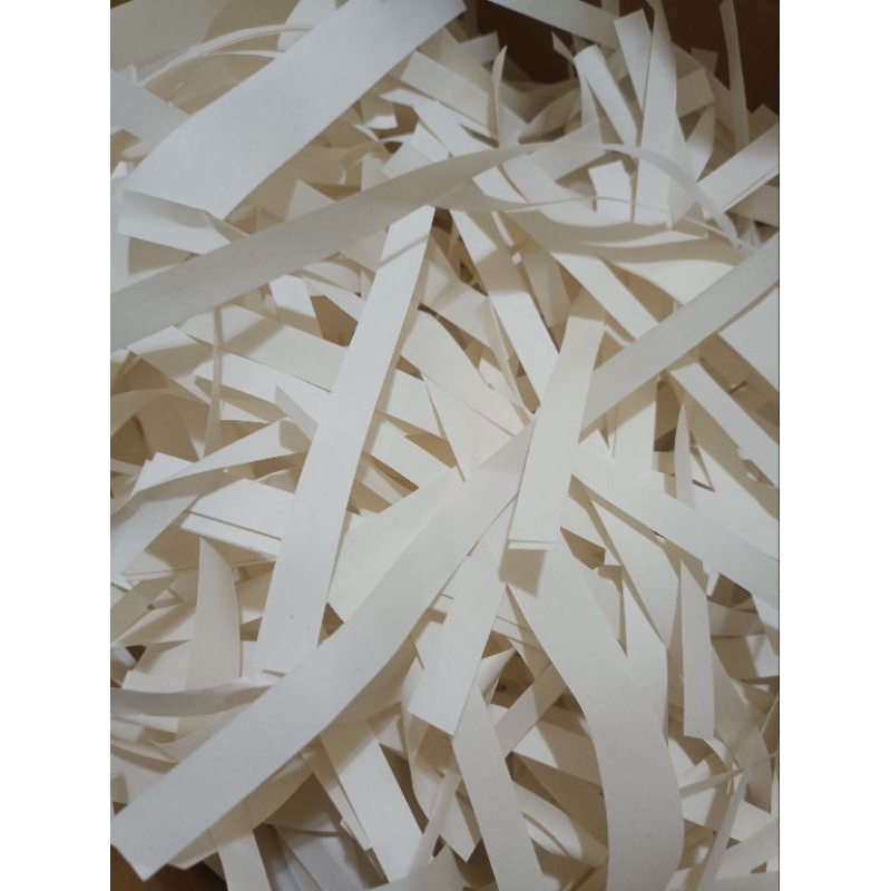 

Kertas cacah, Kertas Serut, Shredded Paper warna Putih Gading